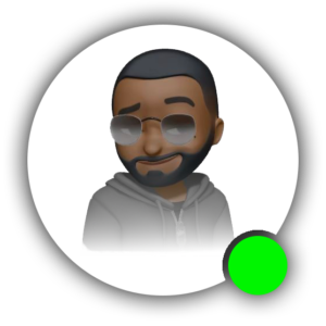 ikonka z messengera z czarnym facetem w okularach i brodzie